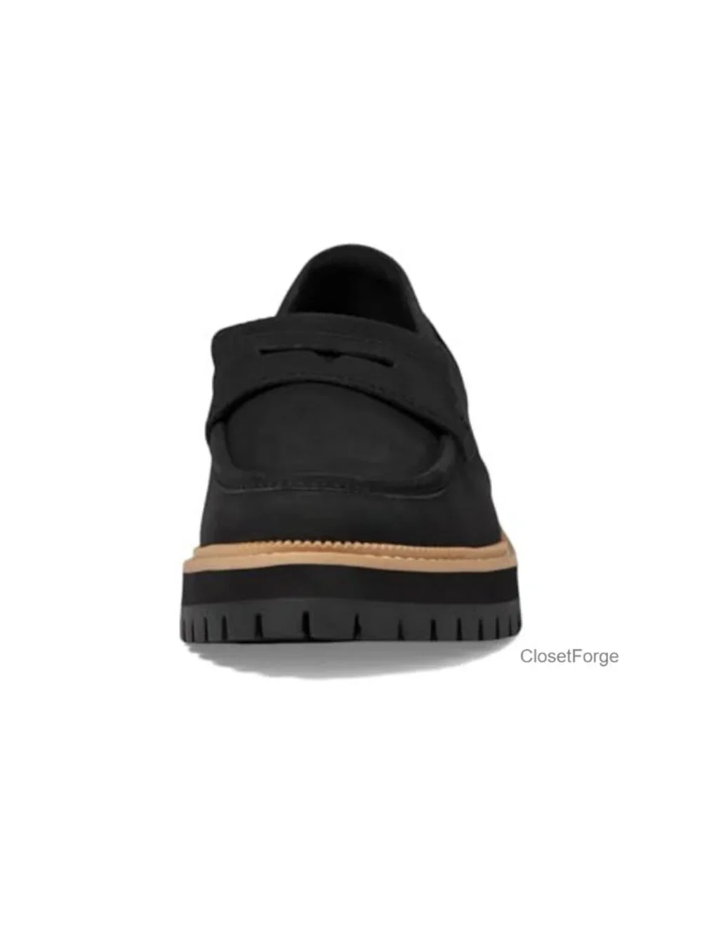 TOMS Cara Leather Slip-On Platform Loafers Women's Comfort Cushioned
